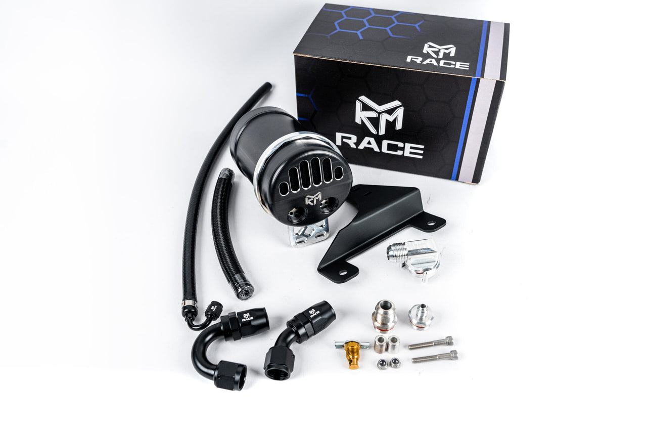 A90/A91 Billet Catch Can Kit w/ Fittings and Bracket image 0