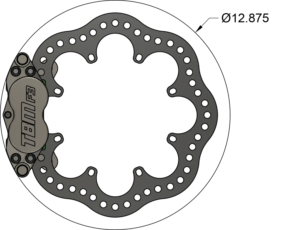 BMW G8X M2/M3/M4 Rear Drag Racing Brake Kit
