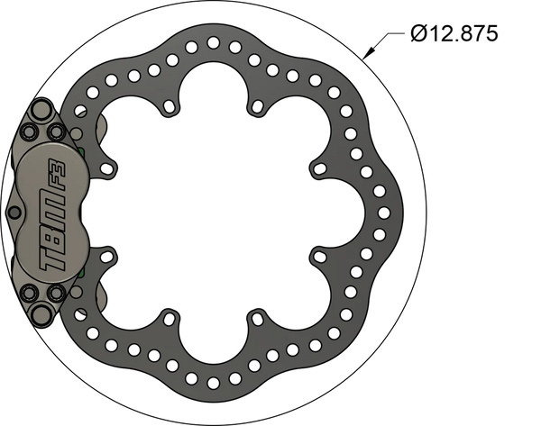 BMW G8X M2/M3/M4 Rear Drag Racing Brake Kit