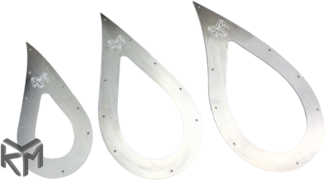 KLM Tear Drop Exhaust Trim Plate