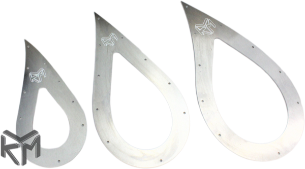 KLM Tear Drop Exhaust Trim Plate