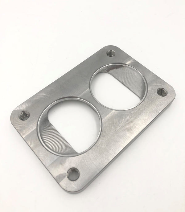 KLM T6 Dual 2.5" Turbo Transition Flange